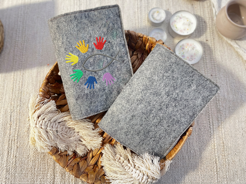 Preview: Wir zusammen Gotteslobhülle - Vollstick Stickdatei